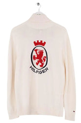Pull Tommy Hilfiger Blanc en Coton, taille S - Seconde Main