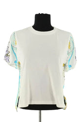 T-shirt Maje Blanc en Viscose, taille S - Seconde Main