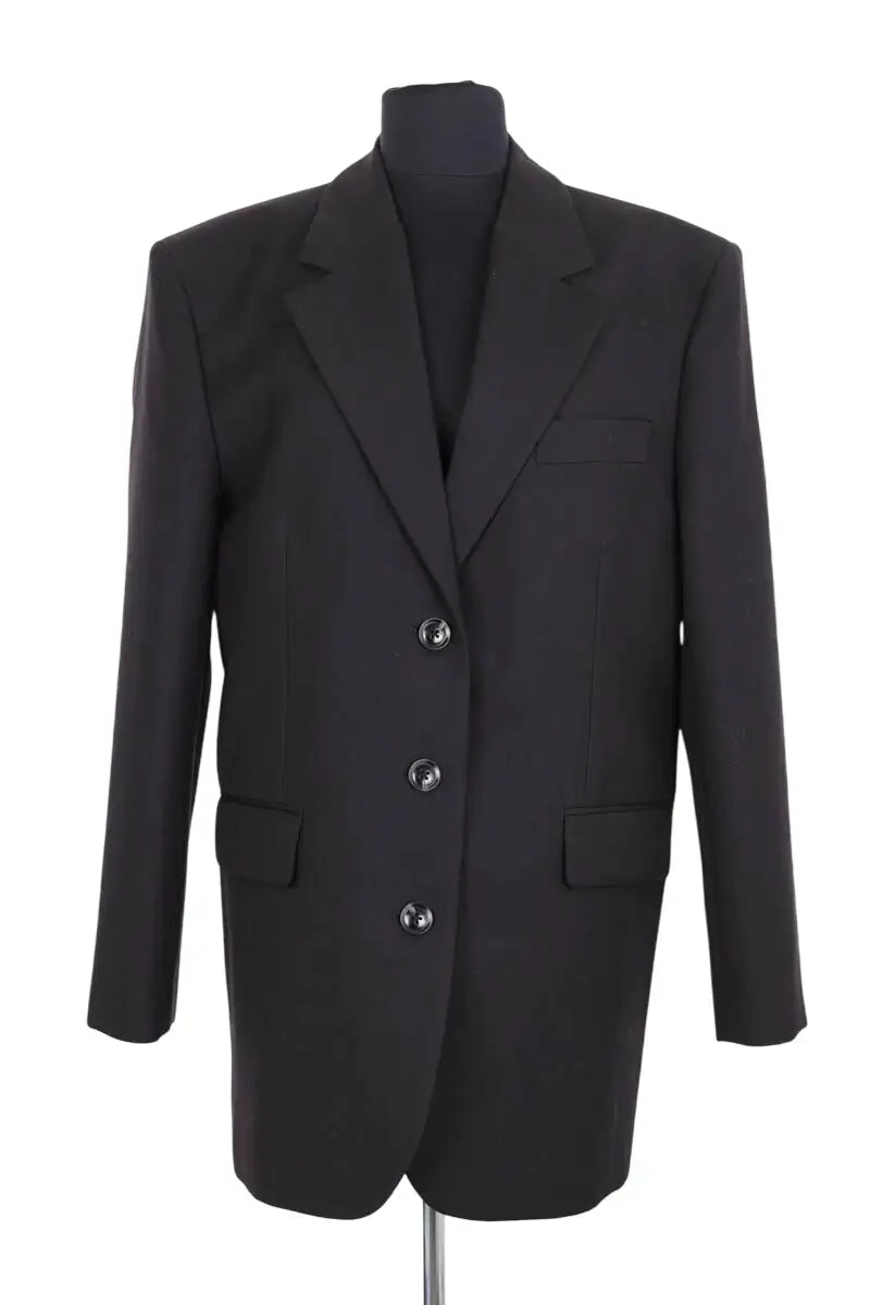 Blazer Anine Bing Sara Noir en Laine, taille S - Seconde Main
