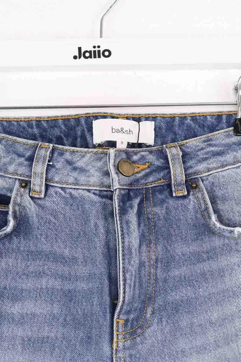 Jean droit Ba&Sh Bleu en Coton