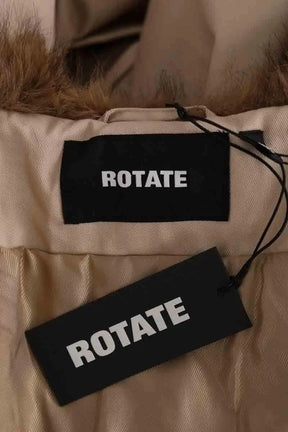 Manteau Rotate Beige en Fausse fourrure