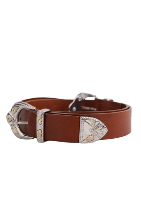 Ceinture en cuir Maje Marron en Cuir, taille M - Seconde Main