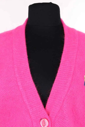 Cardigan American Vintage Rose en Laine