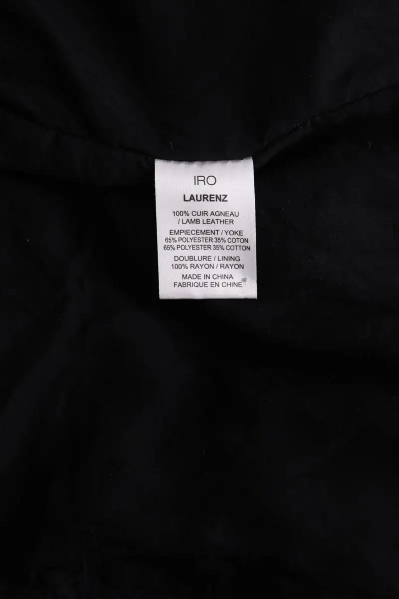 Veste Iro Noir en Cuir