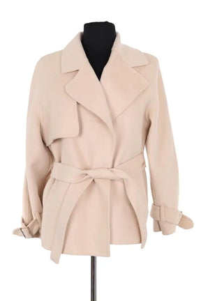 Manteau Liu Jo Beige en Laine, taille XXS - Seconde Main