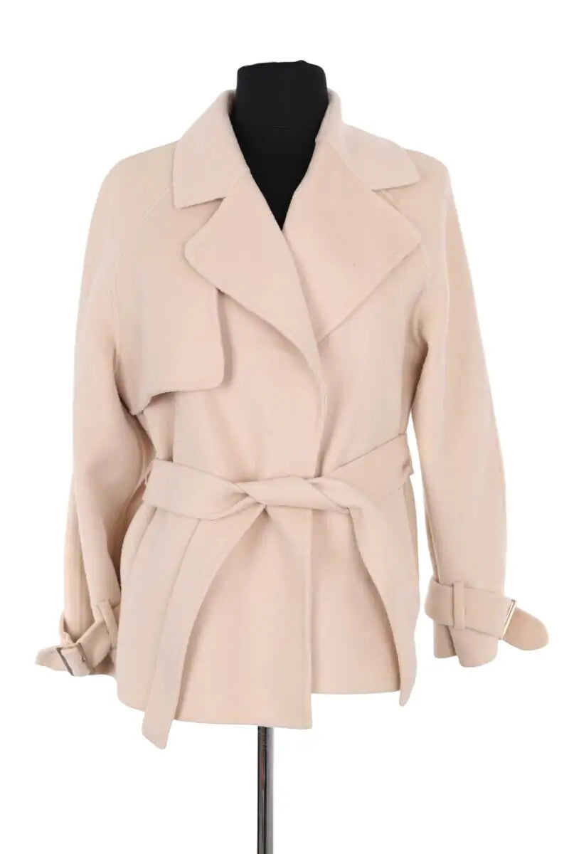 Manteau Liu Jo Beige en Laine, taille XXS - Seconde Main