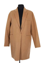 Manteau Maje Marron en Laine, taille S - Seconde Main