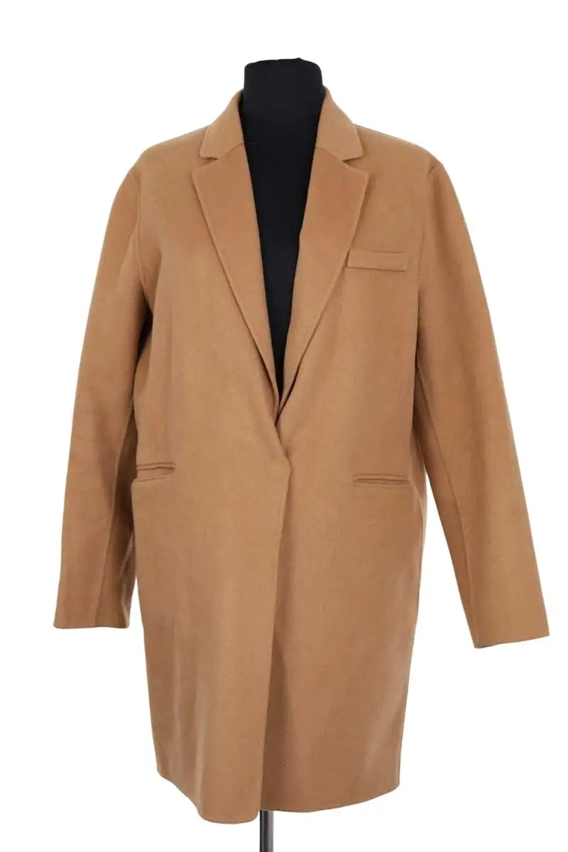 Manteau Maje Marron en Laine, taille S - Seconde Main