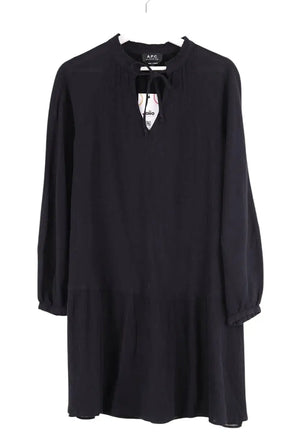 Robe APC Noir en Coton, taille XS - Seconde Main