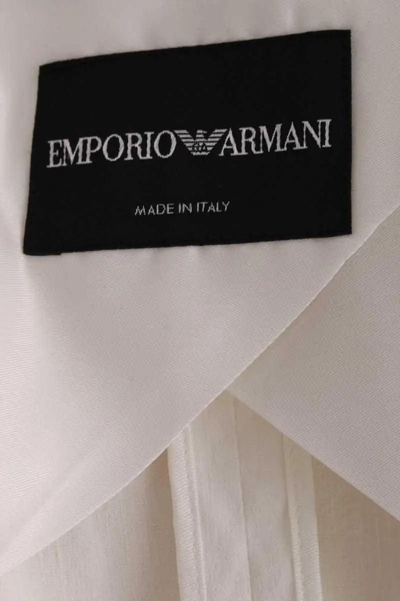 Blazer Emporio Armani Blanc en Synthétique