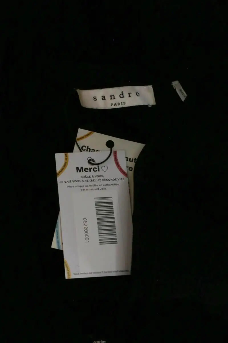 Robe sans manches Sandro Noir en Viscose