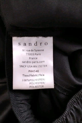 Pantalon droit Sandro  Noir