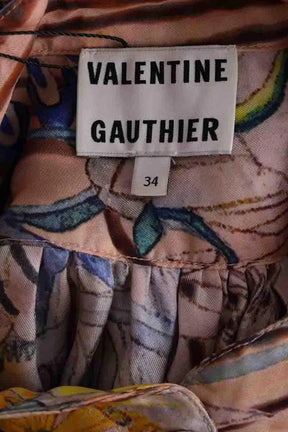 Robe Valentine Gauthier Beige en Soie