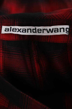 Mini short Alexander Wang Rouge en Laine
