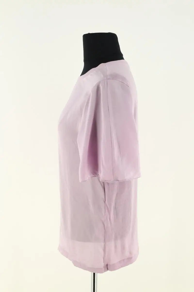 T-shirt Maje Violet en Soie