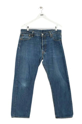Jean large Levi's 501 Bleu en Coton, taille XXXL - Seconde Main