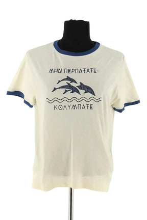 T-shirt Swildens Beige en Coton, taille S - Seconde Main