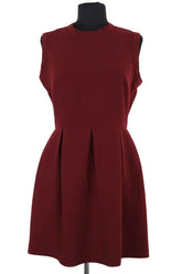 Robe Sandro Bordeaux en Synthétique, taille M - Seconde Main