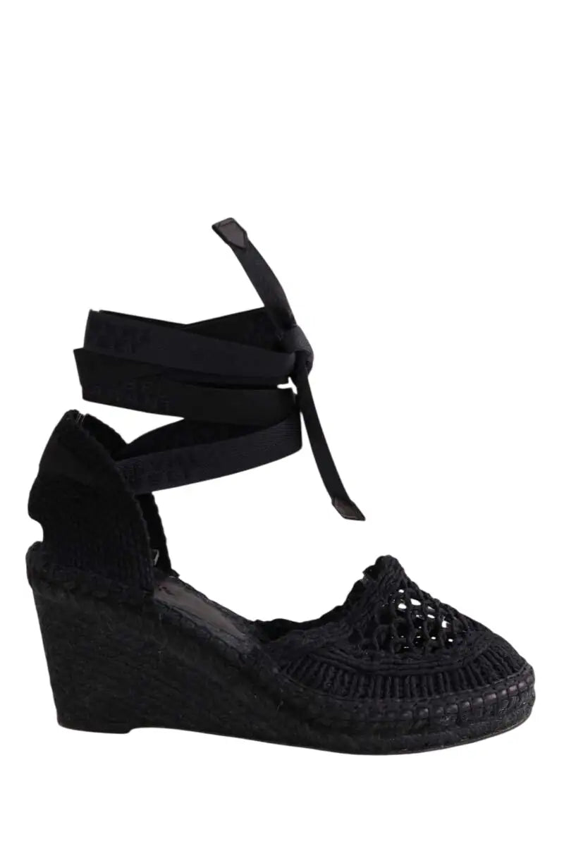 Espadrilles Isabel Marant Noir en Tissu, taille 38 - Seconde Main