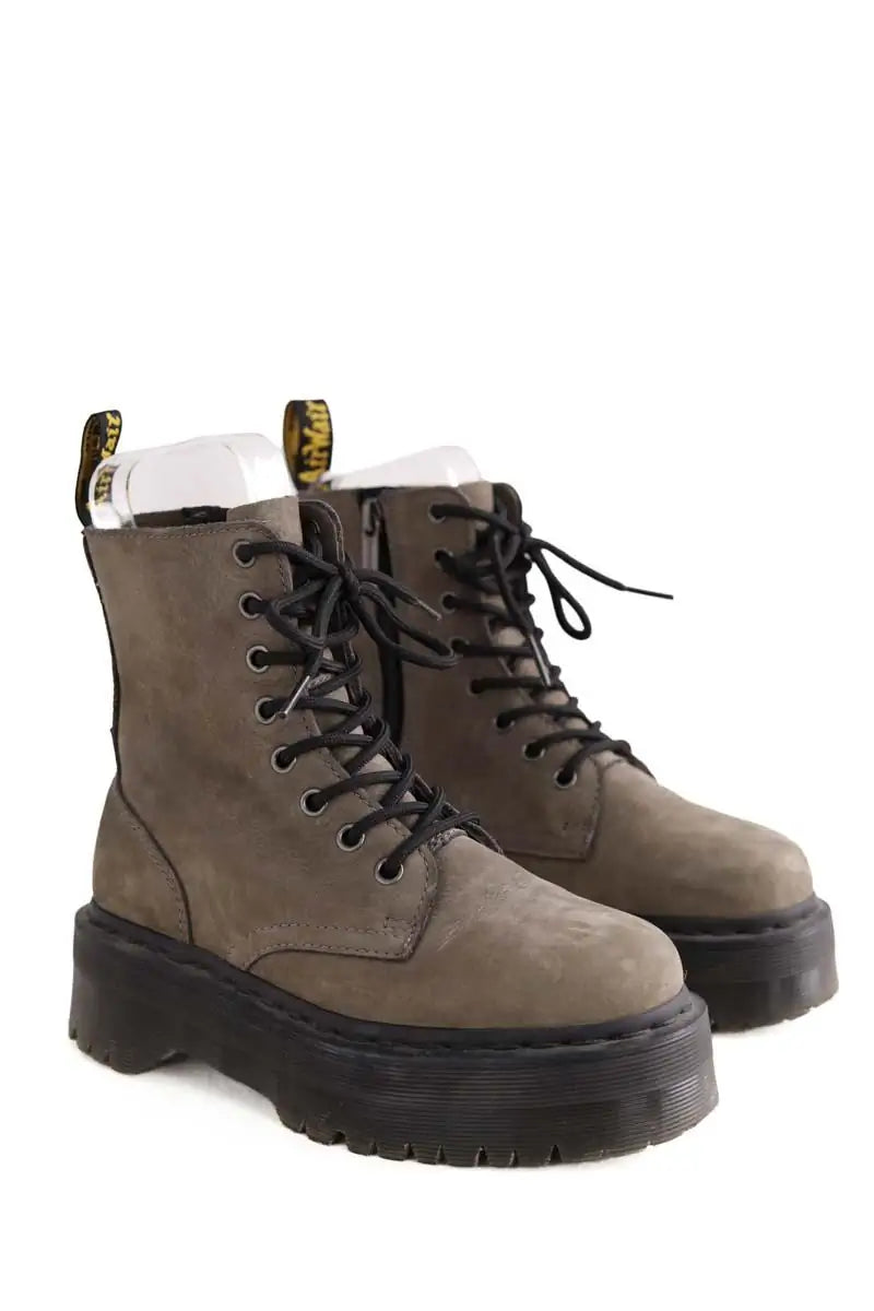 Boots à lacets Dr. Martens Gris en Cuir