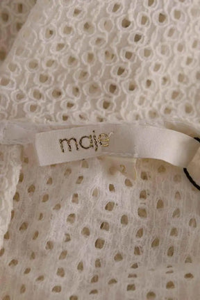 Top sans manche Maje Blanc en Synthétique