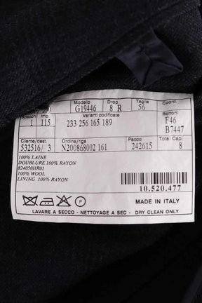 Veste Hermès Anthracite en Laine