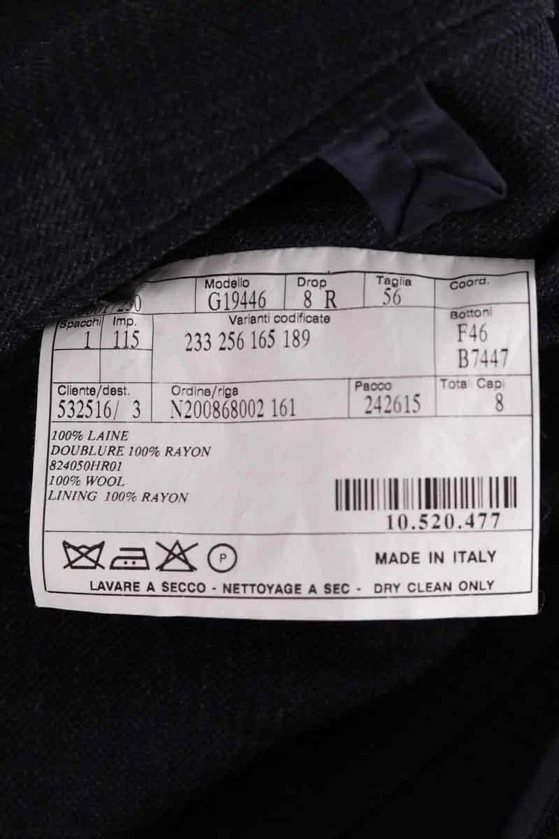 Veste Hermès Anthracite en Laine