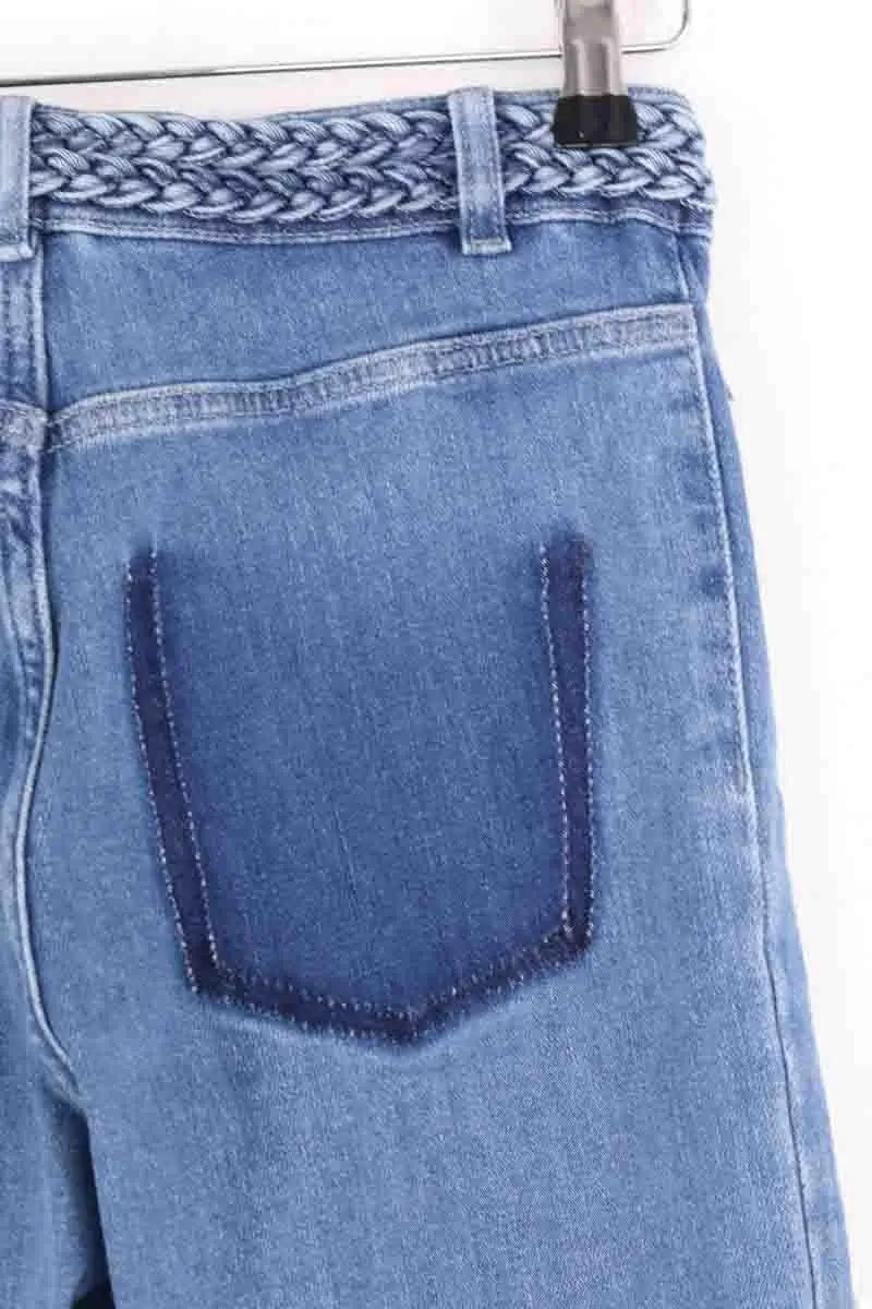 Jean bootcut Maje Bleu en Coton
