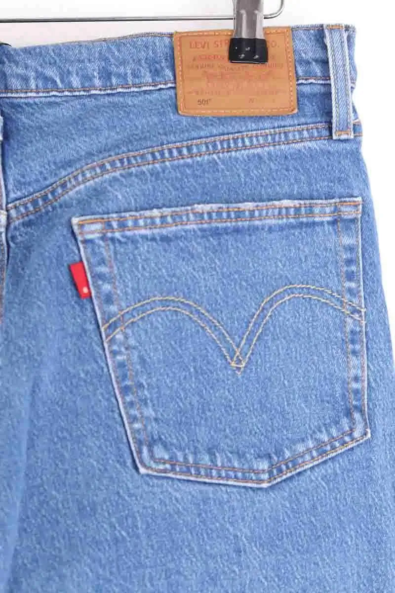 Jean droit Levi's 501 Bleu en Coton