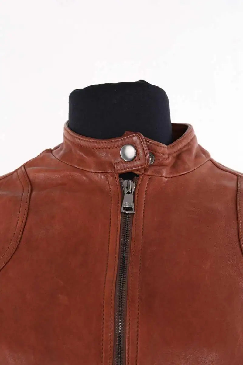 Blouson Dolce & Gabbana Marron en Cuir