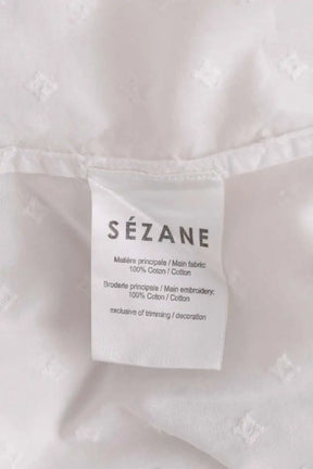 Blouse Sézane Blanc en Coton