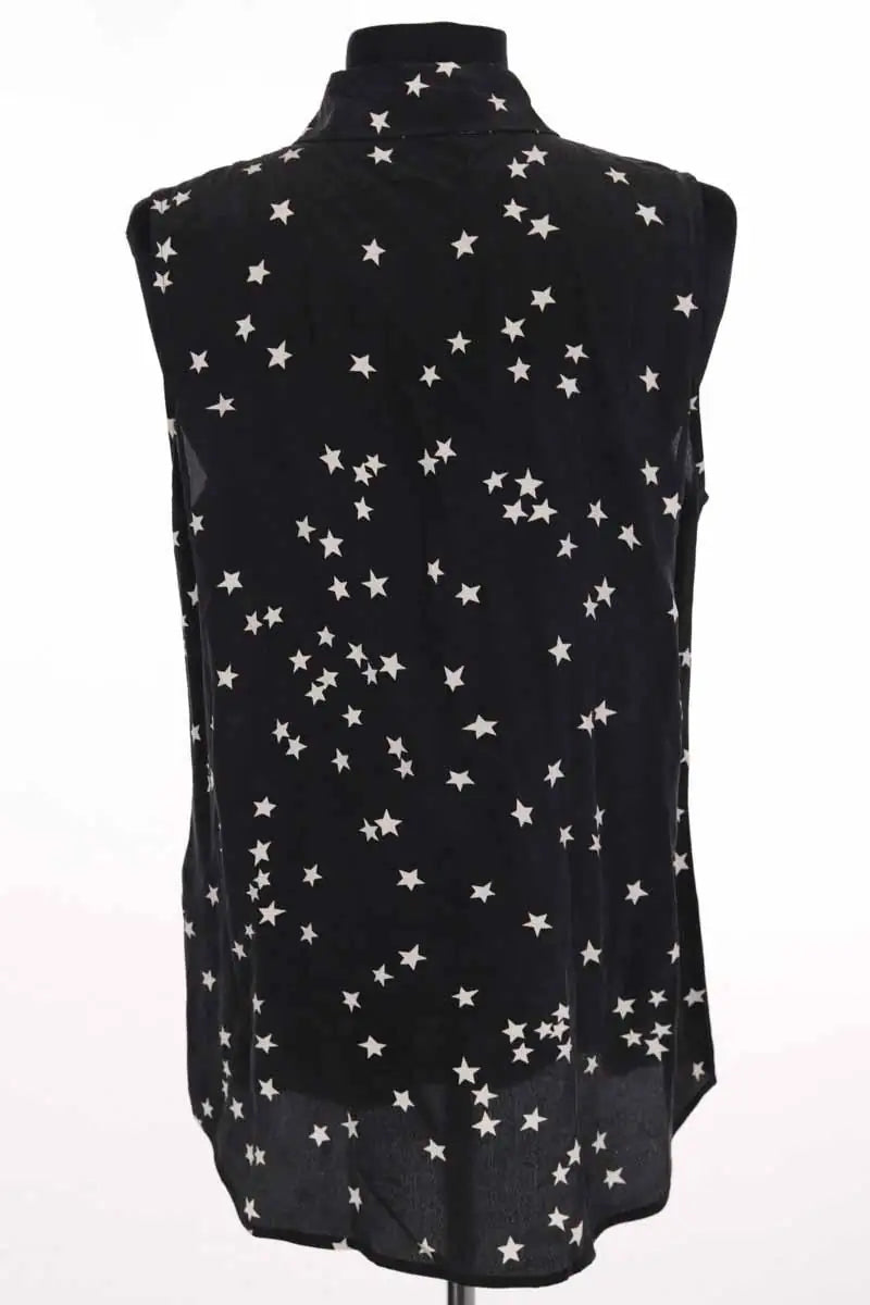 Chemise Equipment Noir en Soie