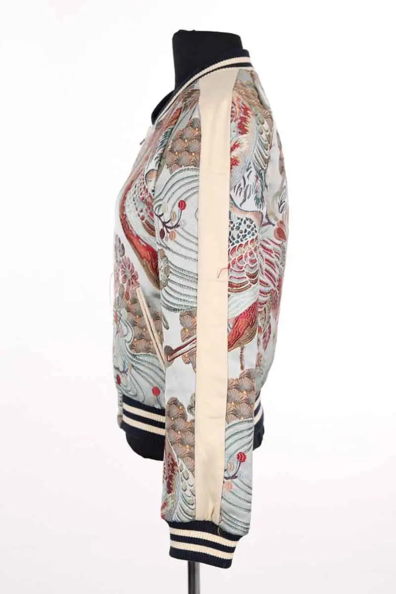 Blouson Maje Bleu en Viscose