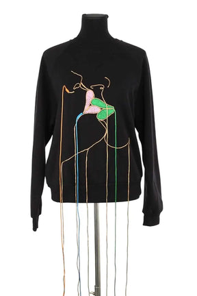 Sweatshirt Stine Goya Noir en Coton, taille XS - Seconde Main