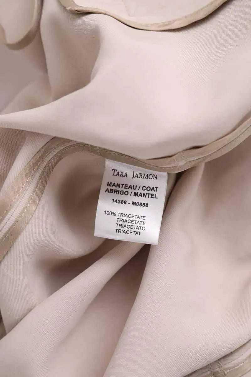 Trench-coat Tara Jarmon Beige en Synthétique