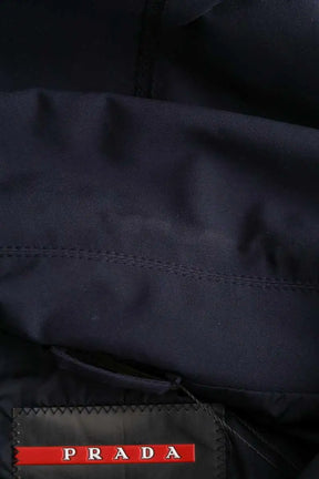 Parka Prada Bleu en Synthétique