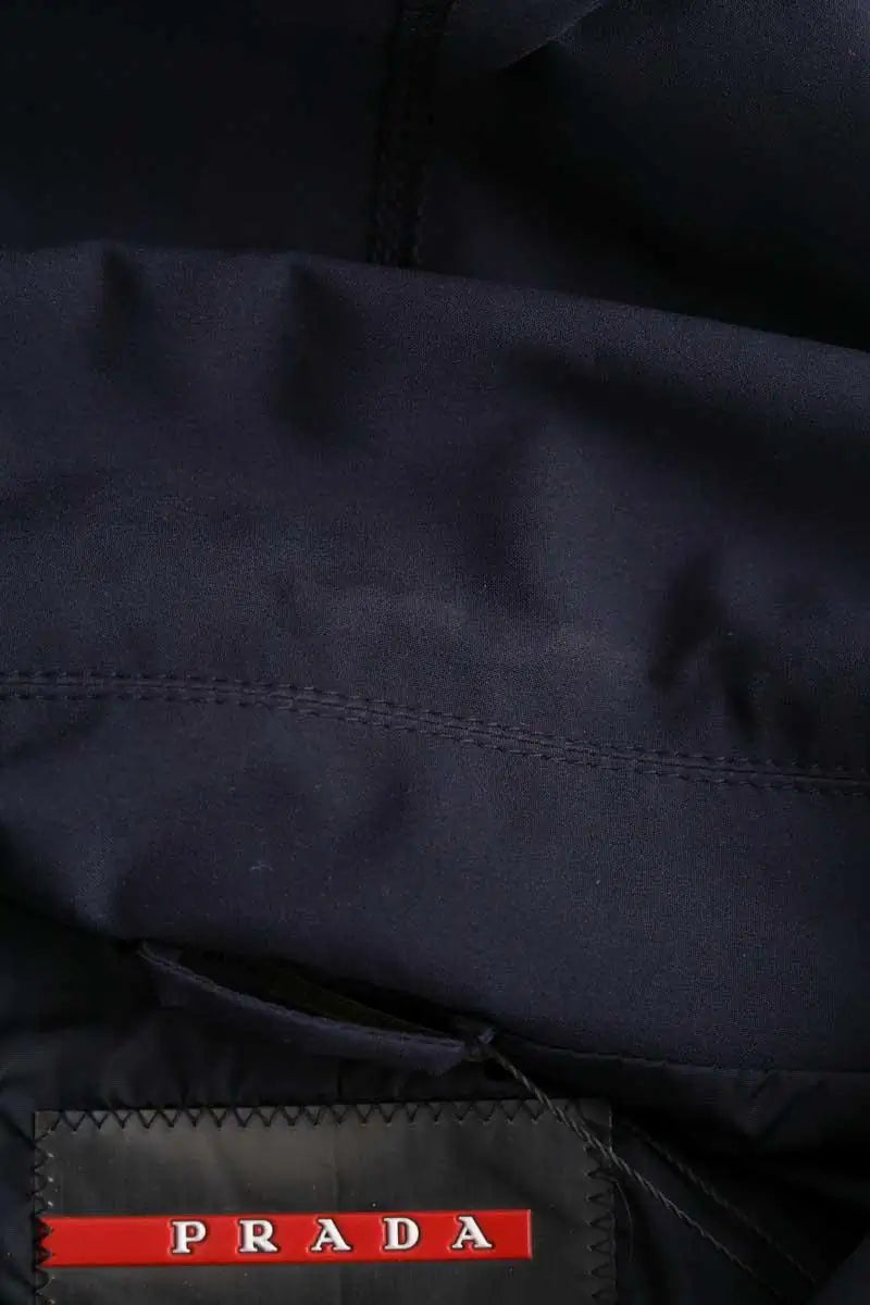 Parka Prada Bleu en Synthétique