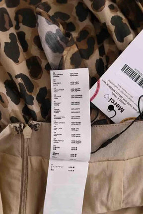Mini jupe Claudie Pierlot Camel en Coton