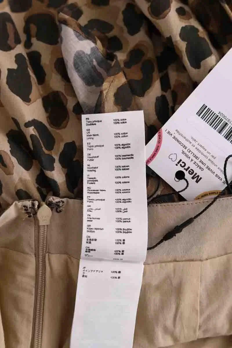 Mini jupe Claudie Pierlot Camel en Coton