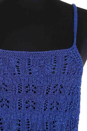 Top sans manche Sézane Bleu en Viscose