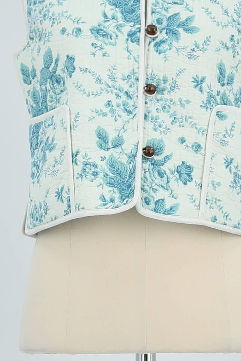 Gilet Antik Batik  Bleu