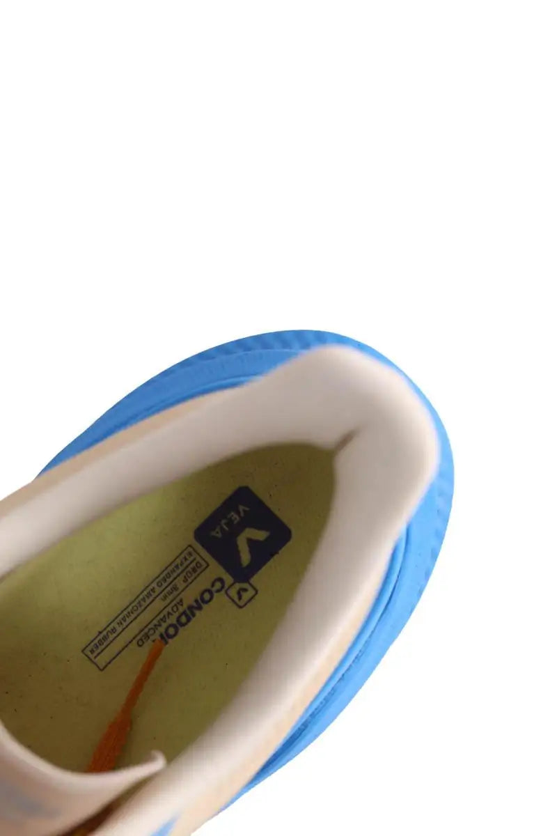 Baskets Veja Bleu en Cuir