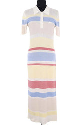 Robe Lacoste Beige en Coton, taille S - Seconde Main