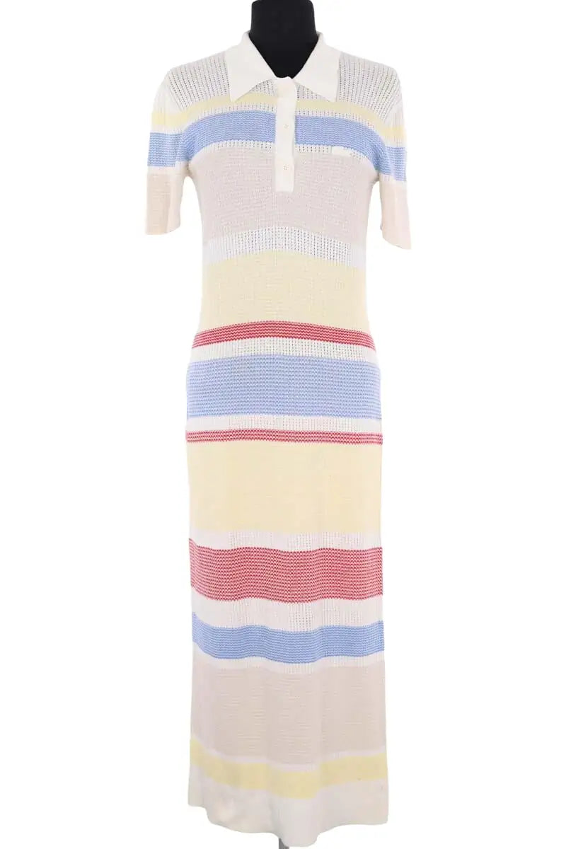 Robe Lacoste Beige en Coton, taille S - Seconde Main