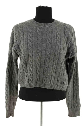 Pull Maje Anthracite en Laine, taille S - Seconde Main