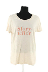 T-shirt Soi Beige en Coton, taille XL - Seconde Main