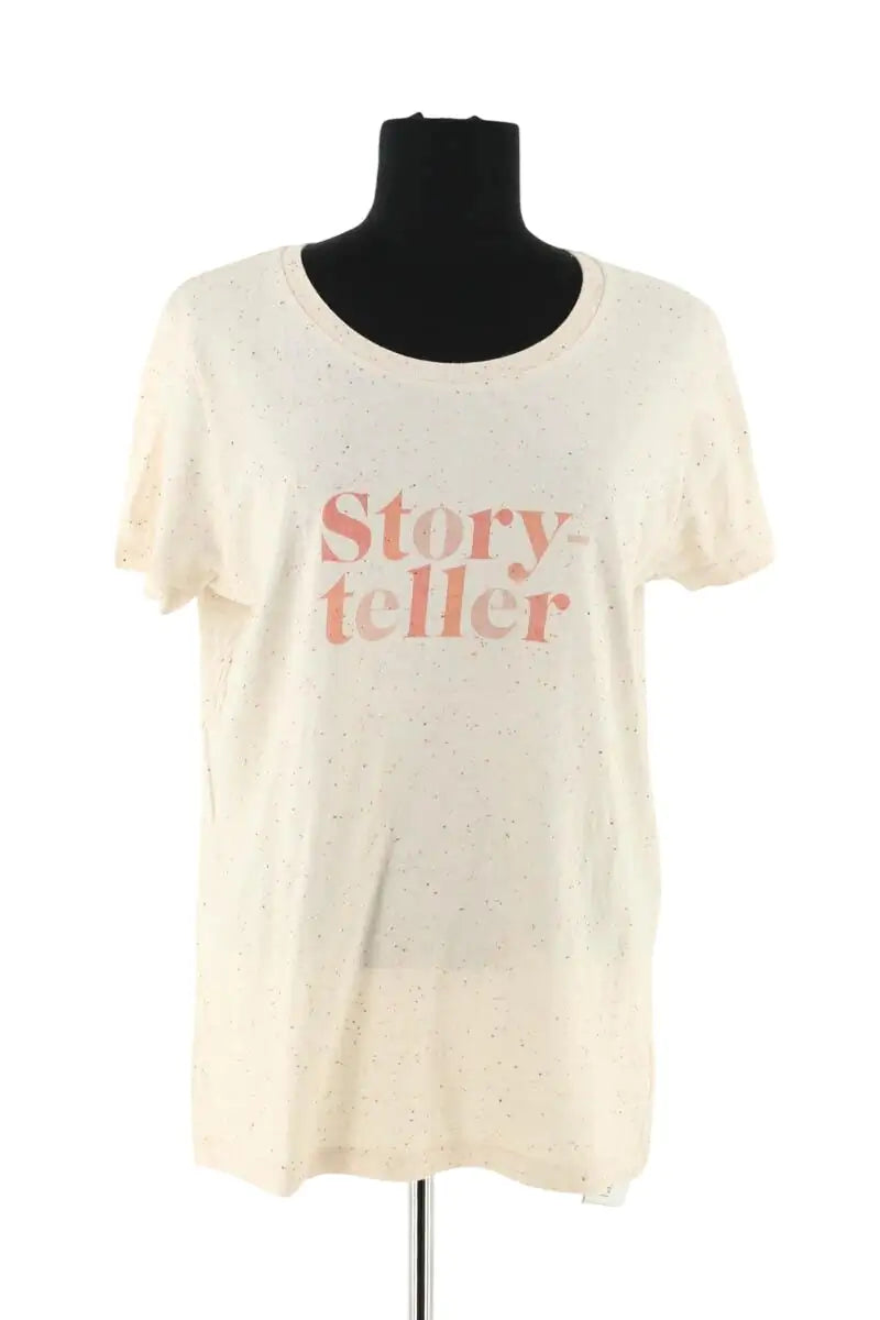 T-shirt Soi Beige en Coton, taille XL - Seconde Main