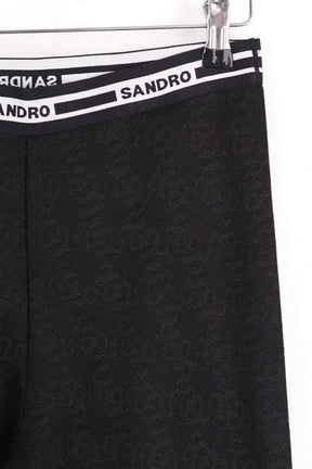 Legging Sandro Noir en Synthétique