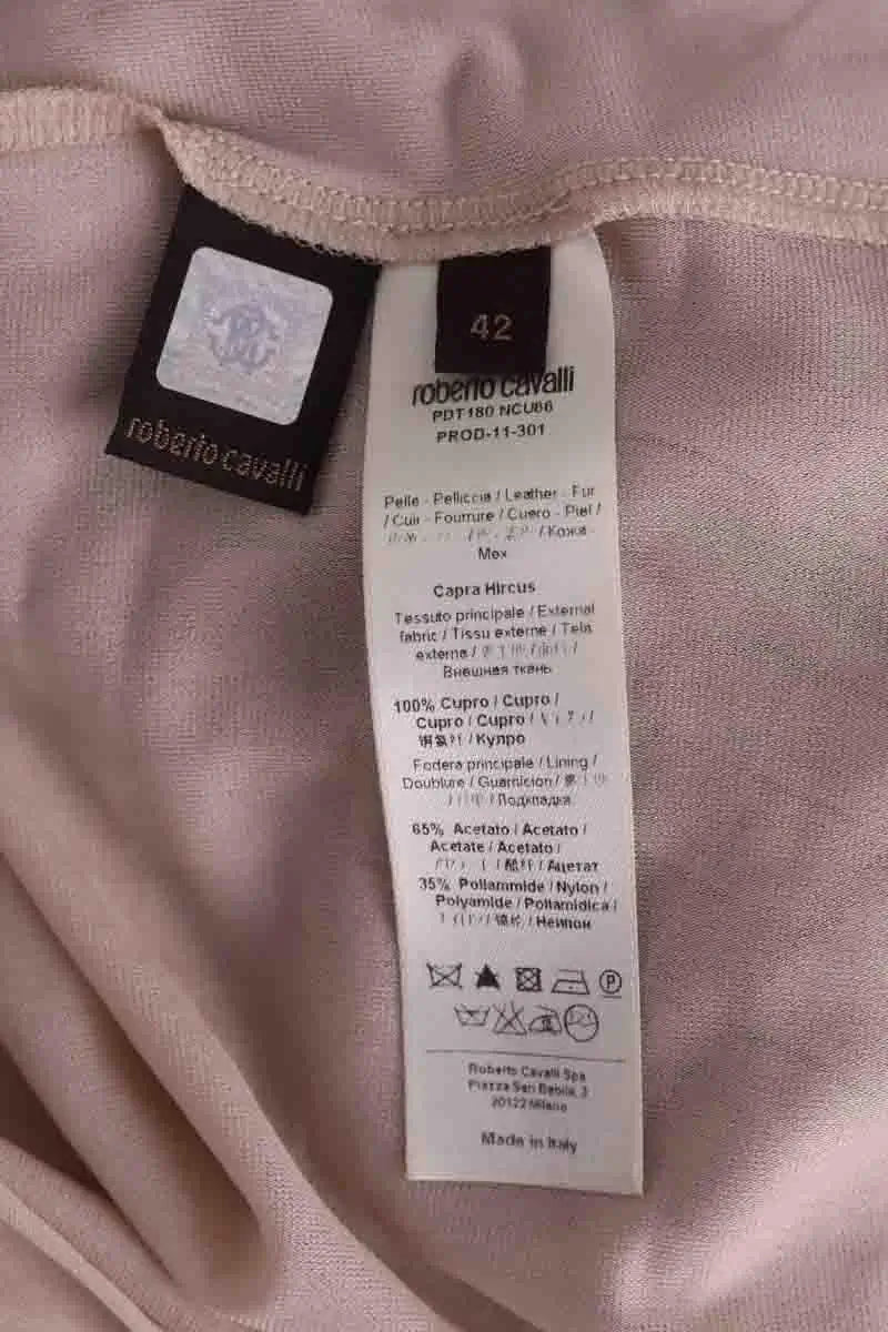 Robe Roberto Cavalli Rose en Viscose