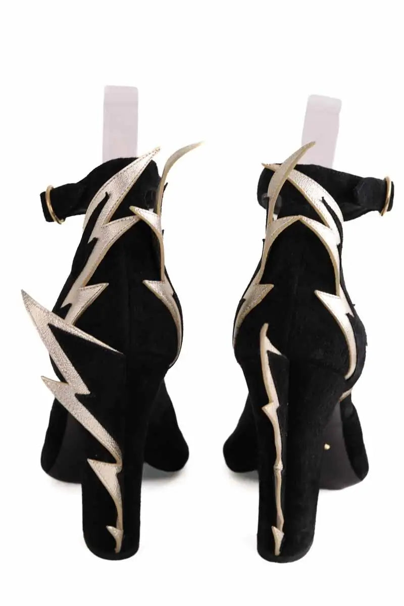 Talons Prada Noir en Daim